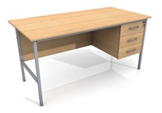 desk with 3 drawers