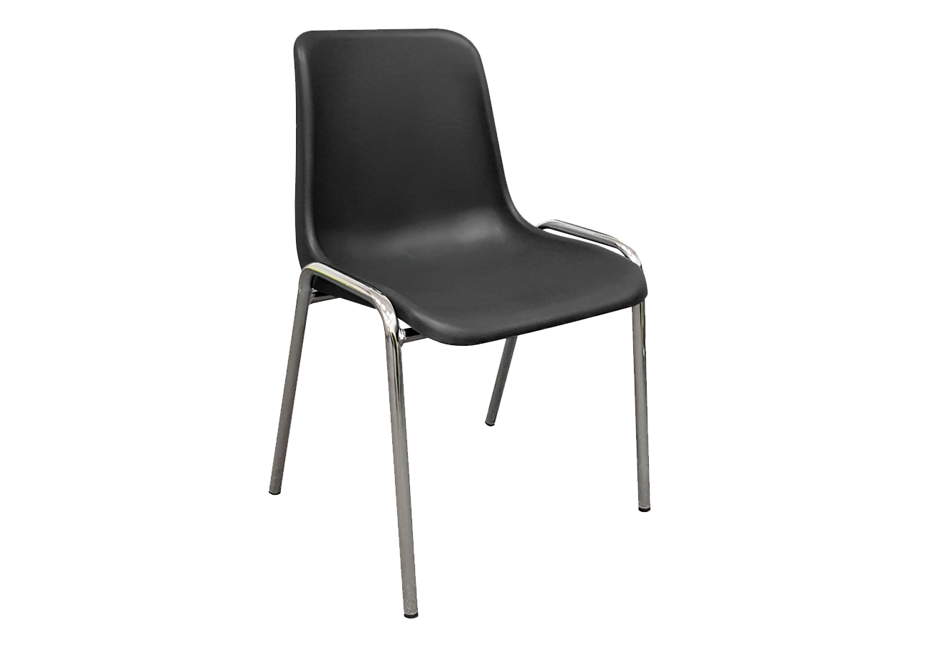 Poly Chair with Chrome Legs