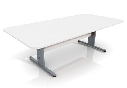 white conference table