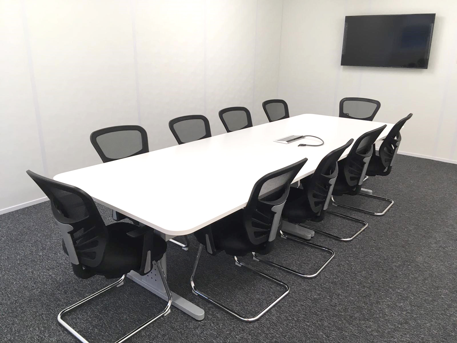 boardroom table and chairs